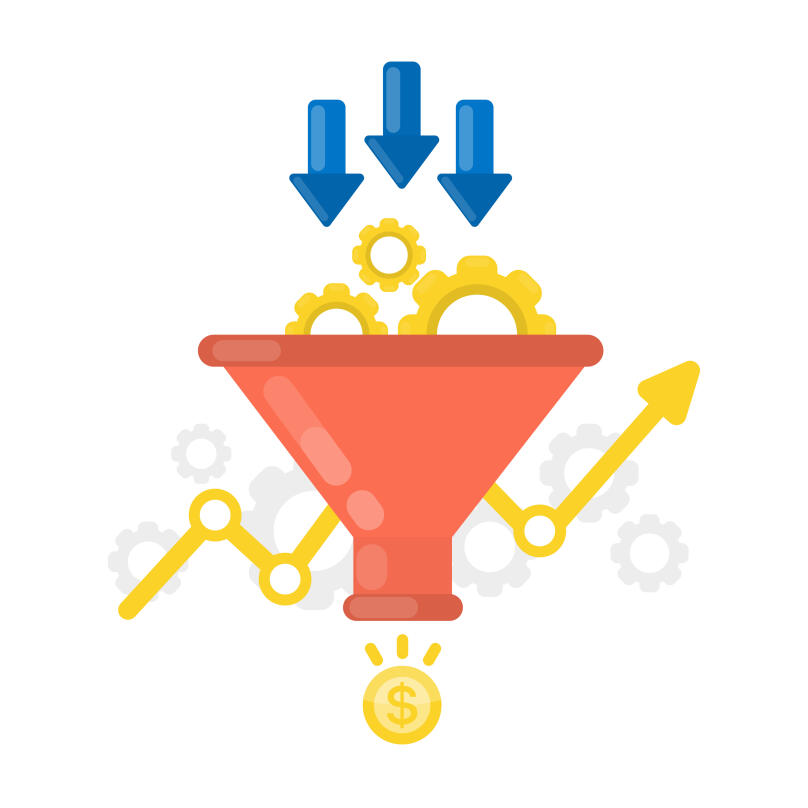 Where are automated sales funnels used