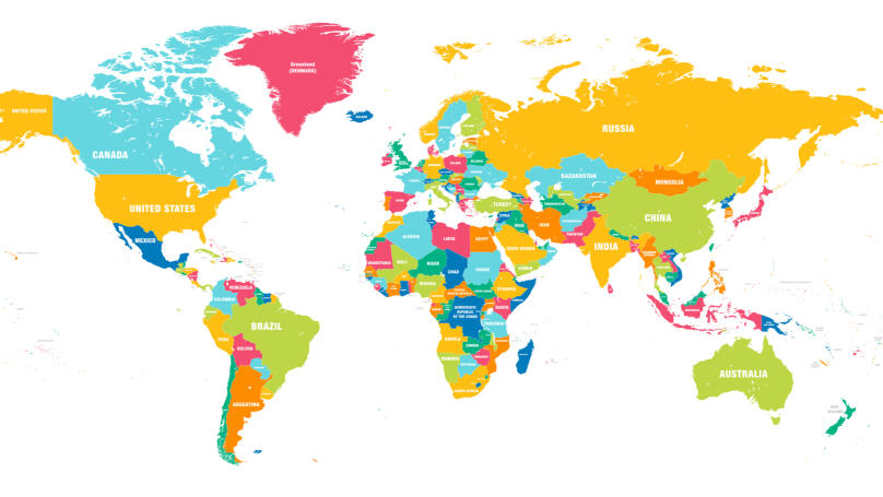 Wählen Sie die Region und das Land aus