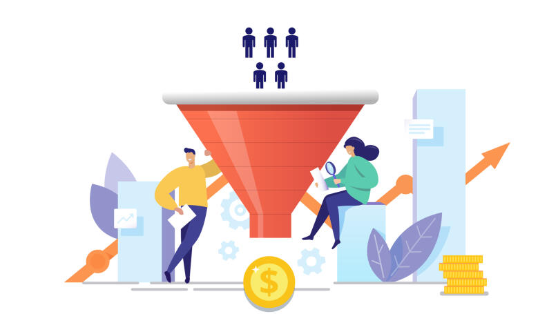 AIDA, or the sales funnel