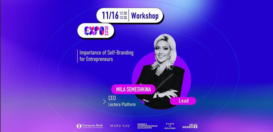 Mila Smart Semeshkina Leads Inspiring Workshop on Personal Branding at UN Women Entrepreneurship Expo
