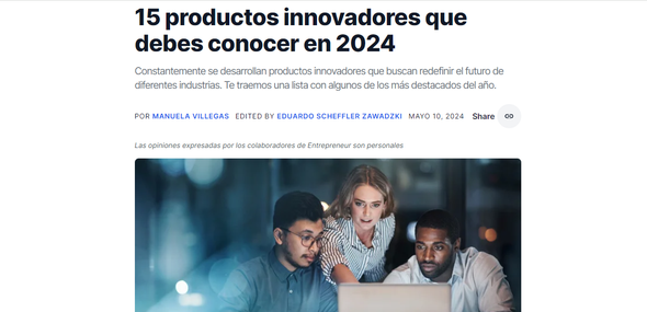 Entrepreneur: Lectera в топ-15 инновационных продуктов, которые нужно знать в 2024 году