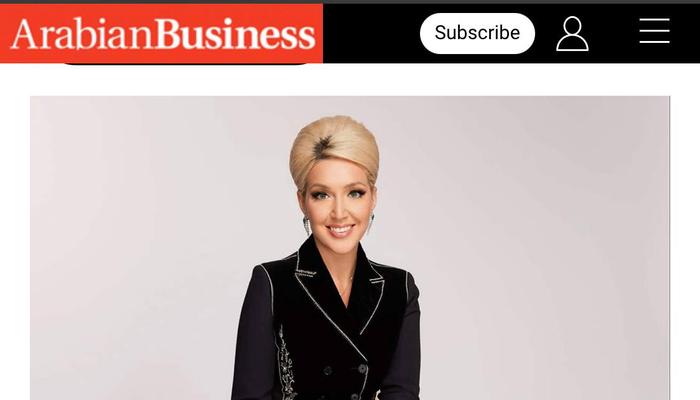 Arabian Business: ¡Mila Semeshkina en el top de líderes que están cambiando el Medio Oriente!